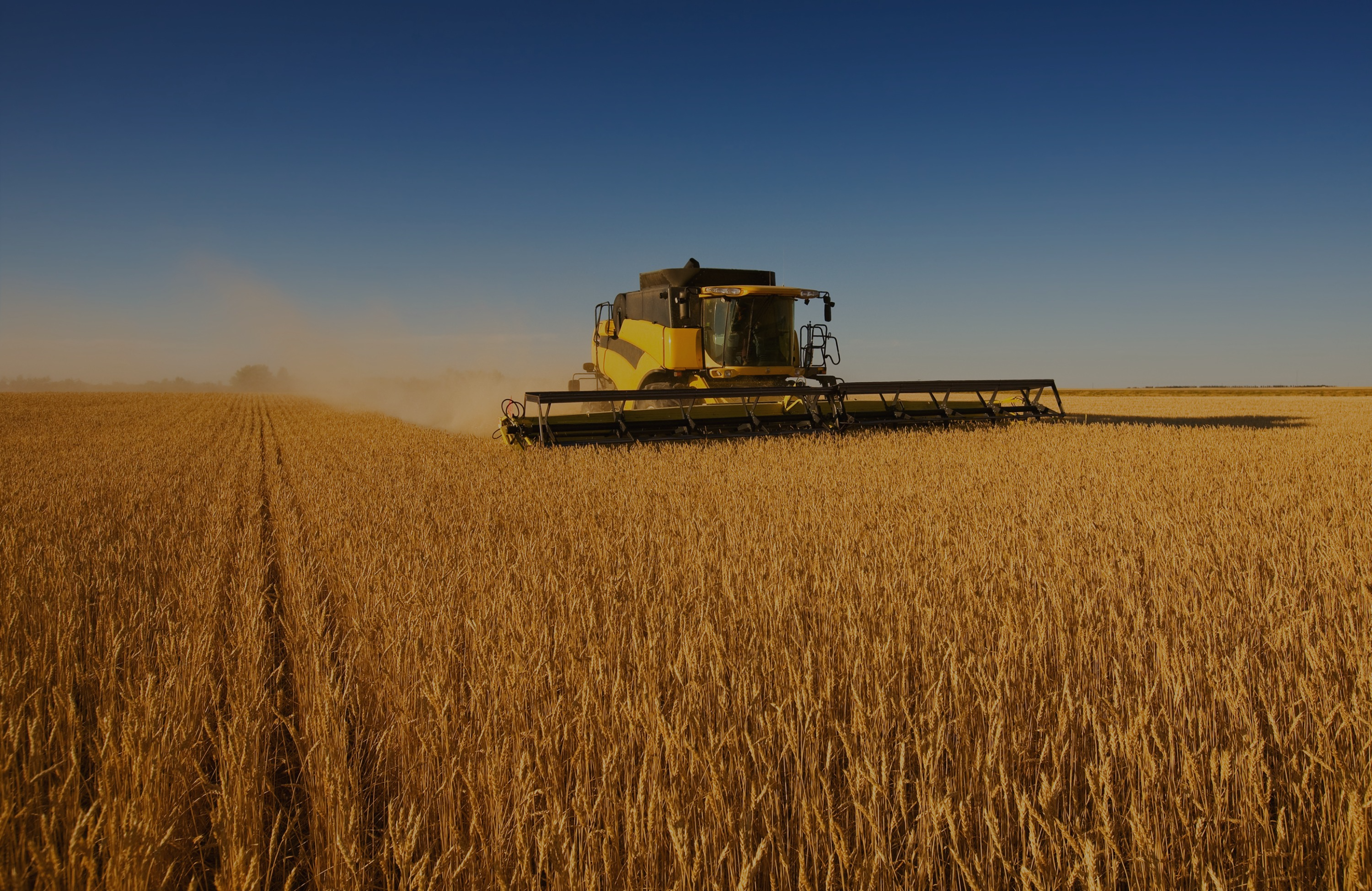 Yellow combine image